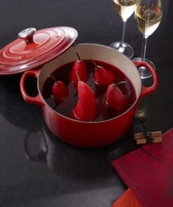 Le Creuset Signature Braadpan - 4,2 L - 24 Cm - Kersenrood -Keukengerei Winkel 1009x1200 1