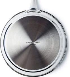 GreenChef Profile Plus Koekenpan 24cm - Zilverkleurig - Inductie - PFAS-vrij -Keukengerei Winkel 1093x1200