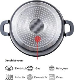 Cheffinger 28cm Lage Kookpot / Braadpan - CF-SC28 -Keukengerei Winkel 1110x1200