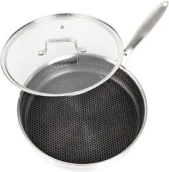 Honingraat Heavy Duty Anti-aanbak Koekenpan - Steelpan - Wok - Met Deksel 30 Cm - Gas - Elektrisch - Inductie - Oven -Keukengerei Winkel 1179x1200 1