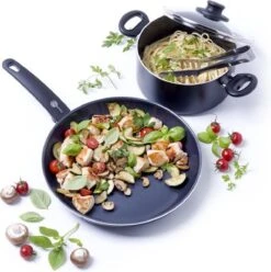 GreenPan Cambridge Koekenpan 20cm - Zwart - Inductie - PFAS-vrij -Keukengerei Winkel 1195x1200 5