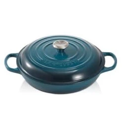 Le Creuset Braadpan Campagnard Signature Deep Teal - ø 30 Cm / 3.5 Liter -Keukengerei Winkel 1197x1200 8