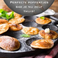 IRONO Poffertjespan Set - Incl. Doseerfles, Kwast En Vork - Poffertjespan Inductie En Electrisch - Poffertjesmaker 19 Poffertjes - Poffertjes Maken - Spuitfles - Cadeau Voor Mannen En Vrouwen -Keukengerei Winkel 1198x1200 18