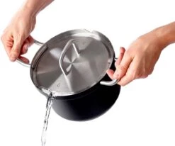 BK Q-linair Master Black Kookpannenset - 4-delig - Veilig Afgietsysteem - Inductie -Keukengerei Winkel 1200x1002