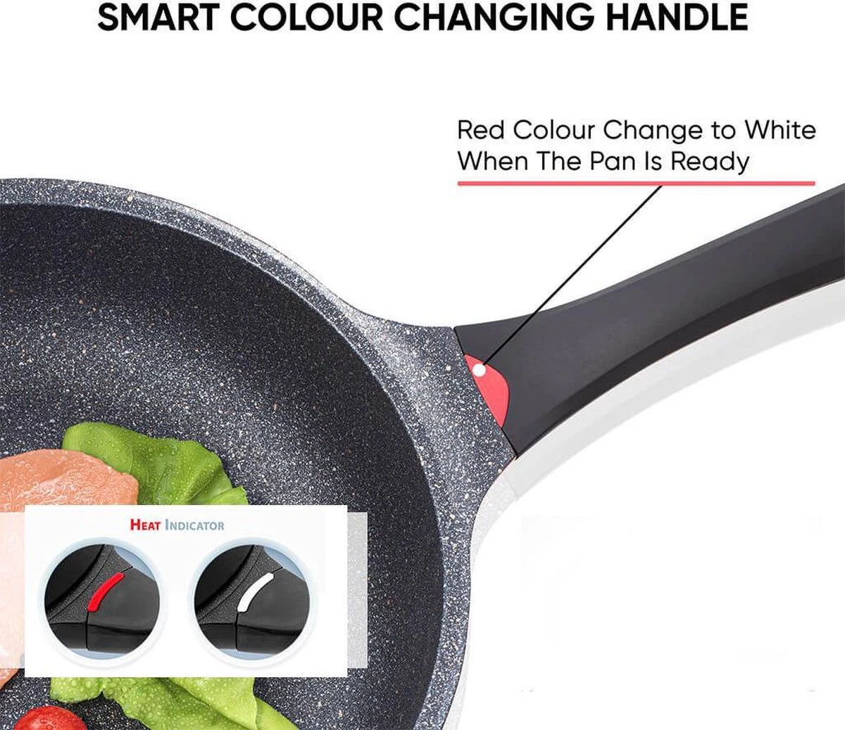 Wokpan - Multifunctionele 3 In 1 Pan Met Deksel + Wok + Hapjespan 28 Cm 4 Wokpan - Multifunctionele 3 In 1 Pan Met Deksel + Wok + Hapjespan 28 Cm - Afbeelding 2