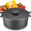 MOA Gietijzeren Braadpan - Inhoud 7,1 Liter - 29CM - Rond - Alle Warmtebronnen - Ook Voor Inductie - Gewicht 7,6 Kg - Zwart - MC29B -Keukengerei Winkel 1200x1069 5