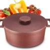 MOA Gietijzeren Braadpan - Inhoud 4,75 Liter - 26CM - Rond - Alle Warmtebronnen - Ook Voor Inductie - Gewicht 5,8 Kg - Bordeaux Rood - MC26BR 2 MOA Gietijzeren Braadpan - Inhoud 4,75 Liter - 26CM - Rond - Alle Warmtebronnen - Ook Voor Inductie - Gewicht 5,8 Kg - Bordeaux Rood - MC26BR -Keukengerei Winkel 1200x1070 1