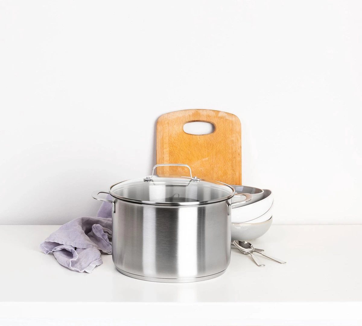 BK Bistro Soeppan Ø 24 Cm - RVS - Glazen Deksel - Inductie 9 BK Bistro Soeppan Ø 24 Cm - RVS - Glazen Deksel - Inductie - Afbeelding 7