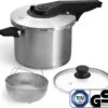Springlane Roestvrijstalen Snelkookpan - Inductie - Pressure Cooker - 6,0 L Met Stoommand 2 Springlane Roestvrijstalen Snelkookpan - Inductie - Pressure Cooker - 6,0 L Met Stoommand -Keukengerei Winkel 1200x1101 5