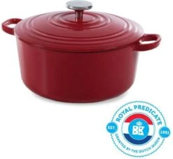 BK Bourgogne Braadpan Ø 24 Cm - Rood - Gietijzer - Inductie -Keukengerei Winkel 1200x1106 1