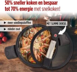 Rosmarino - Snelkookpan Met Glazen Deksel - Zwart - Ø24cm - 5 Liter - 100% PFAS & PFOA Vrij - Aluminium - Pressure Cooker - Non-stick Minerale Coating - Ergonomische Handgrepen - Geschikt Voor Alle Warmtebronnen -Keukengerei Winkel 1200x1115 1