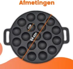 Kicinn Poffertjespan - Poffertjesmaker - Poffertjespan Inductie - Ø 24 Cm - 19 Poffertjes - Inclusief Handvaten 13 Kicinn Poffertjespan - Poffertjesmaker - Poffertjespan Inductie - Ø 24 Cm - 19 Poffertjes - Inclusief Handvaten -Keukengerei Winkel 1200x1127 2