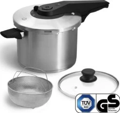 Springlane Roestvrijstalen Snelkookpan - Inductie - Pressure Cooker - 6,0 L Met Stoommand -Keukengerei Winkel 1200x1130 4