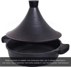 Aluminium Tajine Agadir- Matt Black Geschikt Ook Voor Inductie 14 Aluminium Tajine Agadir- Matt Black Geschikt Ook Voor Inductie -Keukengerei Winkel 1200x1131 5