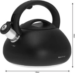 Fluitketel Waterkoker Mat Zwart 2.7 L ‘’Black Amethyst‘’ RVS – Inductie - Vatwasser 13 Fluitketel Waterkoker Mat Zwart 2.7 L ‘’Black Amethyst‘’ RVS – Inductie - Vatwasser -Keukengerei Winkel 1200x1161 4