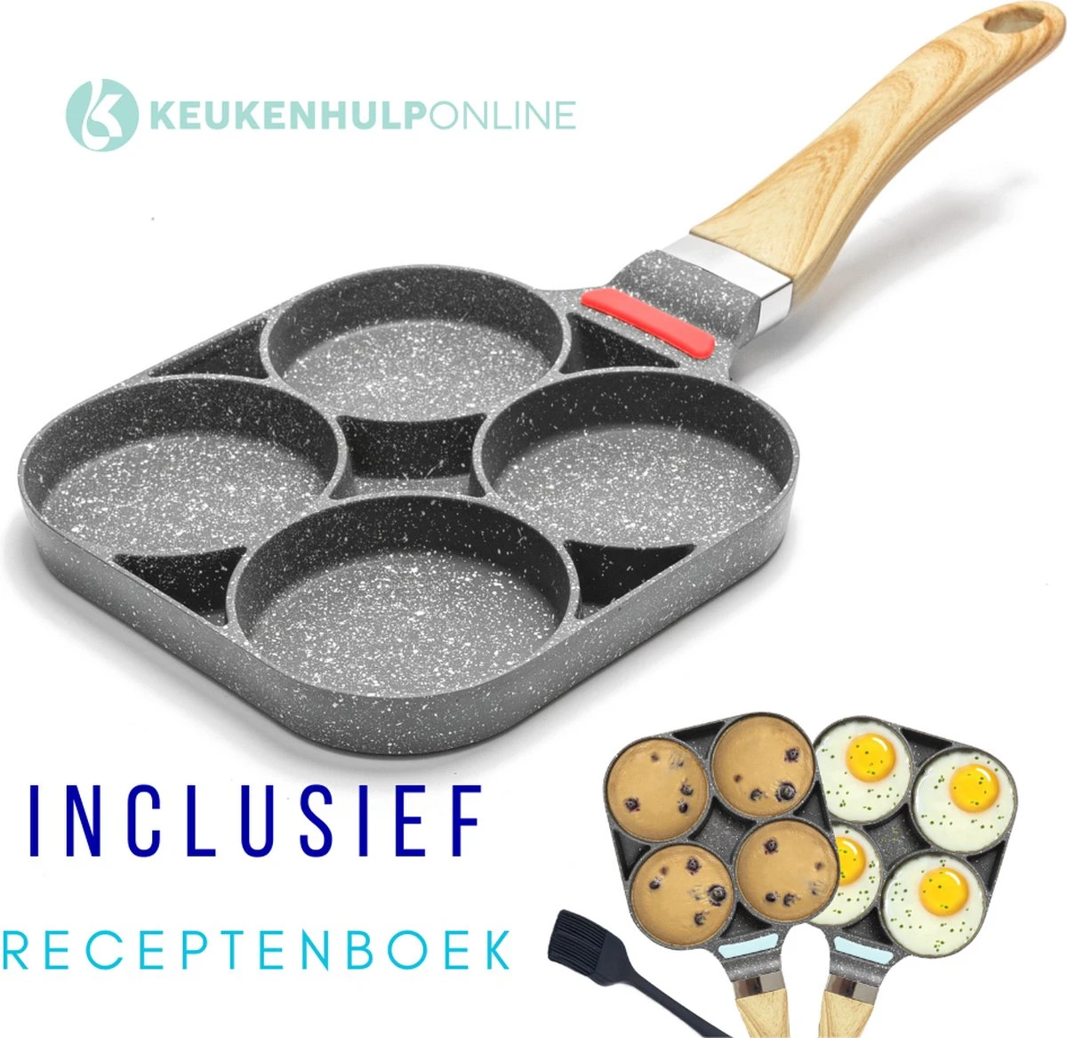 Culistar Pannenkoekenpan Inductie - Pancake Pan - Omeletpan - Omeletmaker - Eierpan - Inclusief Receptenboekje 3 Culistar Pannenkoekenpan Inductie - Pancake Pan - Omeletpan - Omeletmaker - Eierpan - Inclusief Receptenboekje