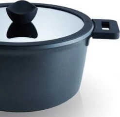 The White Series - Keramische Pannenset Met Glazen Deksels - Inclusief Set Vershoudbakjes - Zwart -Keukengerei Winkel 1200x1178 1