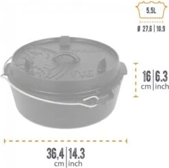 Petromax - Dutch Oven 5,5L/ft 6 - Zonder Pootjes -Keukengerei Winkel 1200x1191 4