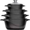 Smile 10-delige Pannenset - Type MGK-12 - Zwart -Keukengerei Winkel 1200x1193