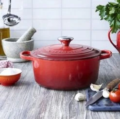 Le Creuset Signature Braadpan - 4,2 L - 24 Cm - Kersenrood -Keukengerei Winkel 1200x1197 14