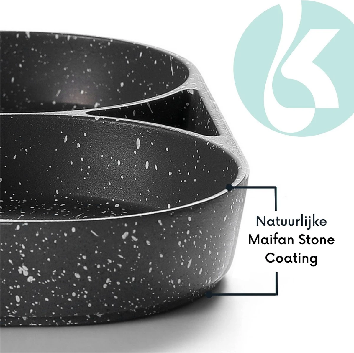 Culistar Pannenkoekenpan Inductie - Pancake Pan - Omeletpan - Omeletmaker - Eierpan - Inclusief Receptenboekje 8 Culistar Pannenkoekenpan Inductie - Pancake Pan - Omeletpan - Omeletmaker - Eierpan - Inclusief Receptenboekje - Afbeelding 6