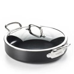 GreenPan Barcelona Infinity Pro Hapjespan Met Deksel 30cm - Zwart - Inductie - PFAS-vrij -Keukengerei Winkel 1200x1200 1004