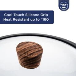 Westinghouse Hapjespan Inductie - Ø 28 Cm - Zwart Marmer Wood - Speciale Editie - Met Deksel - Geschikt Voor Alle Warmtebronnen -Keukengerei Winkel 1200x1200 1029