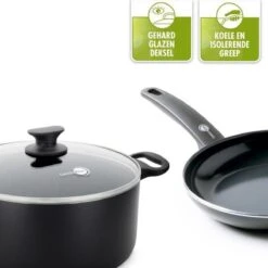 GreenPan Cambridge Hapjespan Met Deksel 28cm - Zwart - Inductie - PFAS-vrij 38 GreenPan Cambridge Hapjespan Met Deksel 28cm - Zwart - Inductie - PFAS-vrij -Keukengerei Winkel 1200x1200 1061