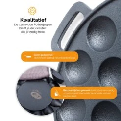 CuisiNoon® Poffertjespan Premium - Complete Poffertjesmaker Set - Inclusief Bakboek -Keukengerei Winkel 1200x1200 1092