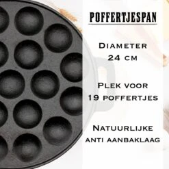 IRONO Poffertjespan Set - Incl. Doseerfles, Kwast En Vork - Poffertjespan Inductie En Electrisch - Poffertjesmaker 19 Poffertjes - Poffertjes Maken - Spuitfles - Cadeau Voor Mannen En Vrouwen -Keukengerei Winkel 1200x1200 1113