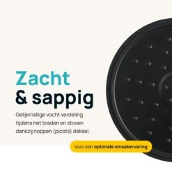 MOA Gietijzeren Braadpan - Inhoud 4,75 Liter - 26CM - Rond - Alle Warmtebronnen - Ook Voor Inductie - Gewicht 5,8 Kg - Bordeaux Rood - MC26BR -Keukengerei Winkel 1200x1200 1256