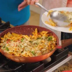 Livington Copper & Stone Pan - 24cm Koekenpan- Anti-aanbaklaag En Krasbestendig - Graniet Look - Binnenste Steenlaag Voor Perfecte Warmteverdeling - Geschikt Voor Ceran, Gas, Elektrisch, Inductie -Keukengerei Winkel 1200x1200 1434