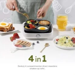 Merkloos Pancake Pan - Omeletpan - Eierpan - Anti Aanbaklaag - PFAS Vrij - Pancake Maker - Geschikt Voor Alle Warmtebronnen - Inductie Pannen -Keukengerei Winkel 1200x1200 1484