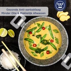 Westinghouse Kookpan/Braadpan Inductie - Ø 28 Cm - Grijs Graniet - Met Deksel - PFOA Vrij -Keukengerei Winkel 1200x1200 153