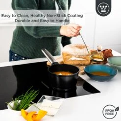 Westinghouse Performance Series - Steelpan Inductie 18cm - Zwart - Geschikt Voor Alle Warmtebronnen Inclusief Inductie En Ovenbestendig - Sauspan -Keukengerei Winkel 1200x1200 1580
