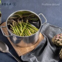 Sola Steelpan Profiline Deluxe - Ø 16 Cm - Zilver - RVS - Sandwichbodem -Keukengerei Winkel 1200x1200 1582