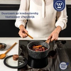 Westinghouse Steelpan Inductie - Ø 20 Cm - Zwart Marmer - Speciale Editie 12 Westinghouse Steelpan Inductie - Ø 20 Cm - Zwart Marmer - Speciale Editie -Keukengerei Winkel 1200x1200 1610