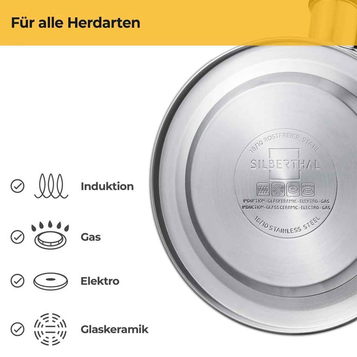 SILBERTHAL - Waterkoker - Alle Soorten Fornuizen, Ook Inductie - RVS - 1,6 Liter - Zwart 7 SILBERTHAL - Waterkoker - Alle Soorten Fornuizen, Ook Inductie - RVS - 1,6 Liter - Zwart - Afbeelding 5