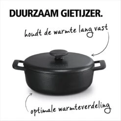 Brabantia The Dutch Braadpan - Matt Black - 28 Cm - Gietijzer -Keukengerei Winkel 1200x1200 194