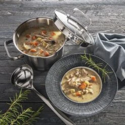 Sola Pannenset Diamond - 4 Delig - Ø 16,16,18,20 Cm - Zilver - RVS - Sandwichbodem -Keukengerei Winkel 1200x1200 195