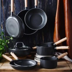 GreenChef Vintage Wokpan 28cm/3.7L - Zwart - Inductie - PFAS-vrij -Keukengerei Winkel 1200x1200 212