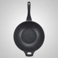 Royalty Line Marble Coating Wokpan - Met Glazen Deksel - Zwart - 32 Cm -Keukengerei Winkel 1200x1200 234