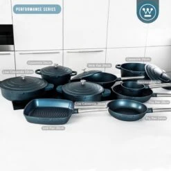 Westinghouse Performance Series - Wokpan Inductie - 28cm Luxe Wok Met Deksel - Blauw - Geschikt Voor Alle Warmtebronnen -Keukengerei Winkel 1200x1200 376