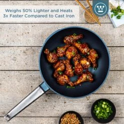 Westinghouse Performance Series - Wokpan Inductie - 28cm Luxe Wok Met Deksel - Blauw - Geschikt Voor Alle Warmtebronnen -Keukengerei Winkel 1200x1200 378
