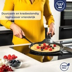 Westinghouse Black Marble - Pannenkoekenpan Inductie - Ø 28 Cm - Zwart Marmer -Keukengerei Winkel 1200x1200 396