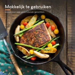 Ocina Gietijzeren Pan – ø30,5cm - Skillet - Koekenpan – Hapjespan – Koekenpan Inductie – Koekenpannenset - Gietijzeren Pan Bbq - Gietijzer -Keukengerei Winkel 1200x1200 408