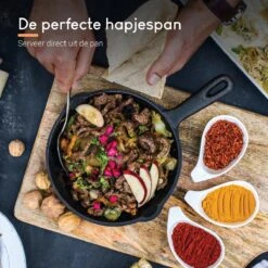 Ocina Gietijzeren Pan – ø30,5cm - Skillet - Koekenpan – Hapjespan – Koekenpan Inductie – Koekenpannenset - Gietijzeren Pan Bbq - Gietijzer -Keukengerei Winkel 1200x1200 409