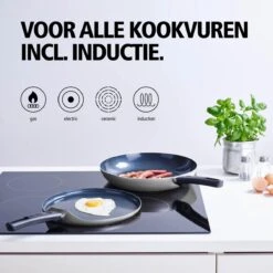 BRABANTIA INDU+ Pannenkoekenpan - Keramische Antiaanbaklaag - Ø 24 Cm - Inductie - Pfas Vrij -Keukengerei Winkel 1200x1200 462