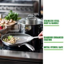 GreenChef Profile Plus Koekenpan 24cm - Zilverkleurig - Inductie - PFAS-vrij -Keukengerei Winkel 1200x1200 551