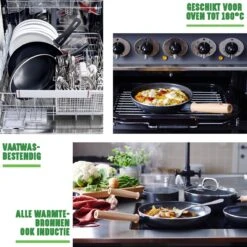 GreenChef Vintage Koekenpan 28cm - Zwart - Inductie - PFAS-vrij -Keukengerei Winkel 1200x1200 606